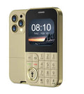 Mini Telefono Cellulare GSM Doppia SIM con Schermo da 2,01 (oro)