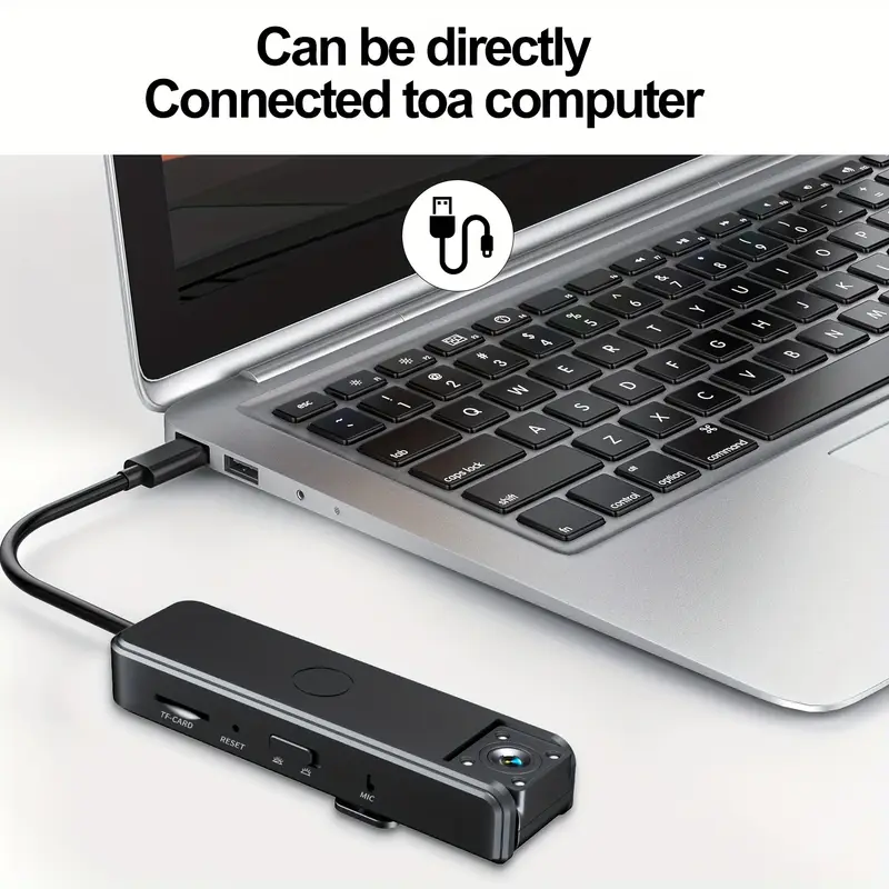 Mini Telecamera Tascabile WiFi 1080P con Visione Notturna – Videocamera Indossabile con Clip e Magnetica, Obiettivo Rotante Grandangolare, Registrazione Loop per Sicurezza, Auto e Uso Quotidiano