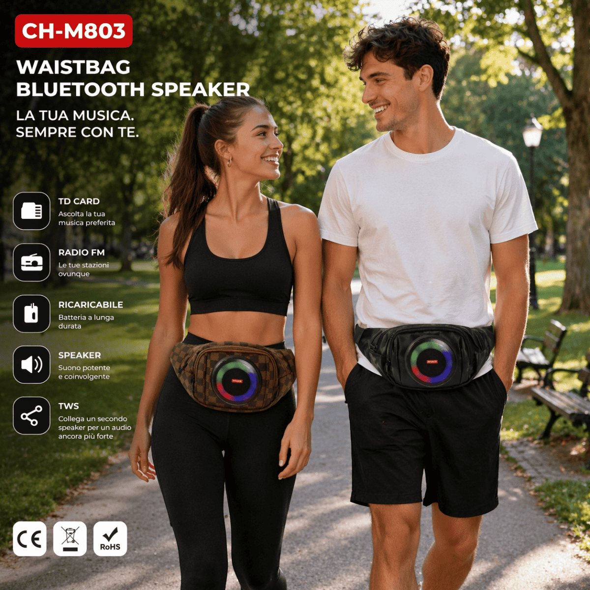 Marsupio con Speaker Bluetooth - MercatoneSmart.it