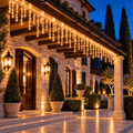 Tenda Luminosa 150 LED Bianco Caldo 5 m