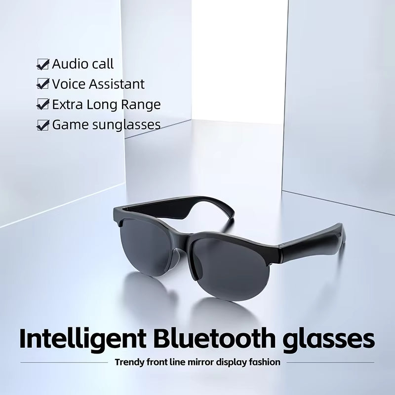 Occhiali Smart Audio Wireless con Assistente AI – Traduzione Vocale, Chiamate e Musica – Microfono Integrato