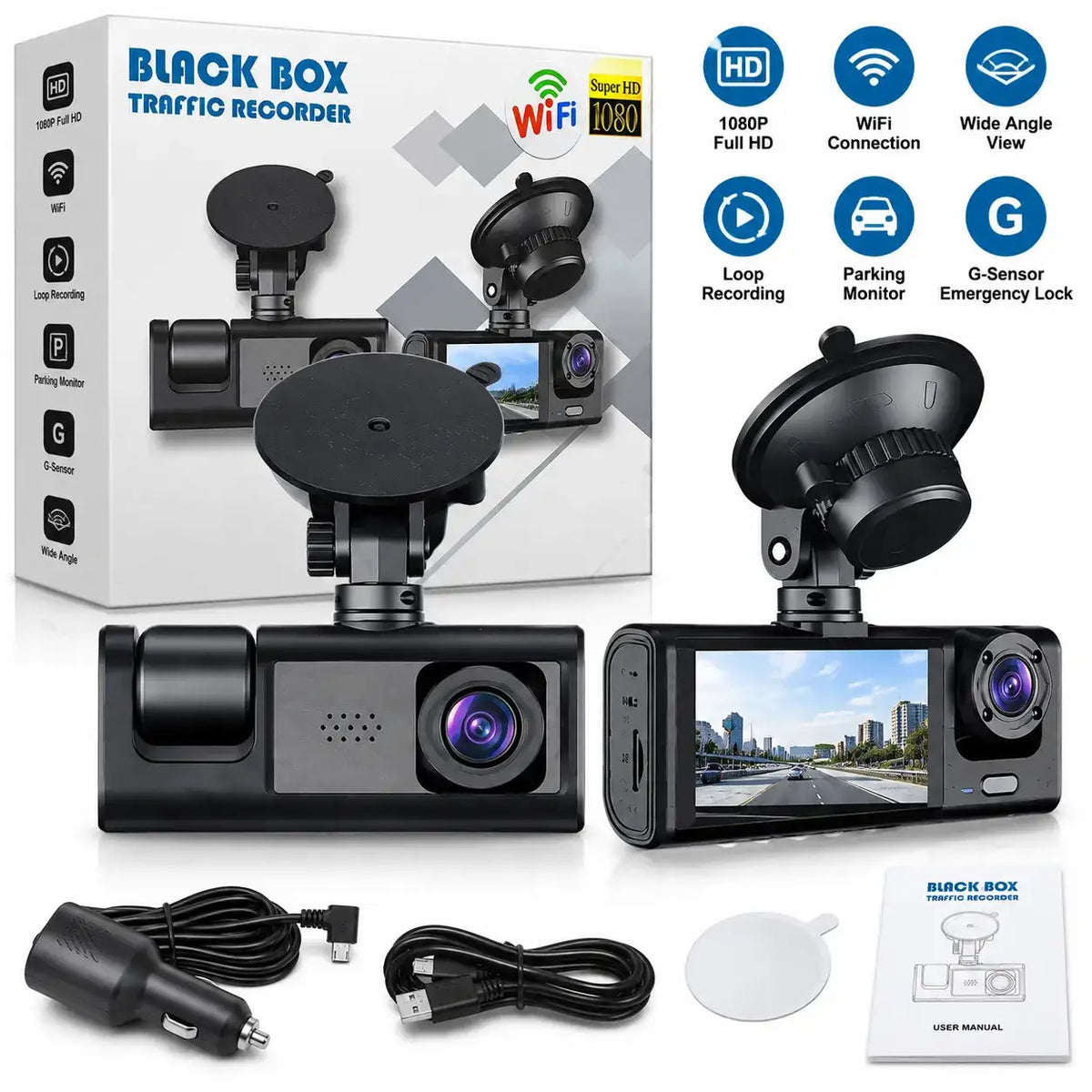 Dash Cam Auto WiFi Full HD - MercatoneSmart.it