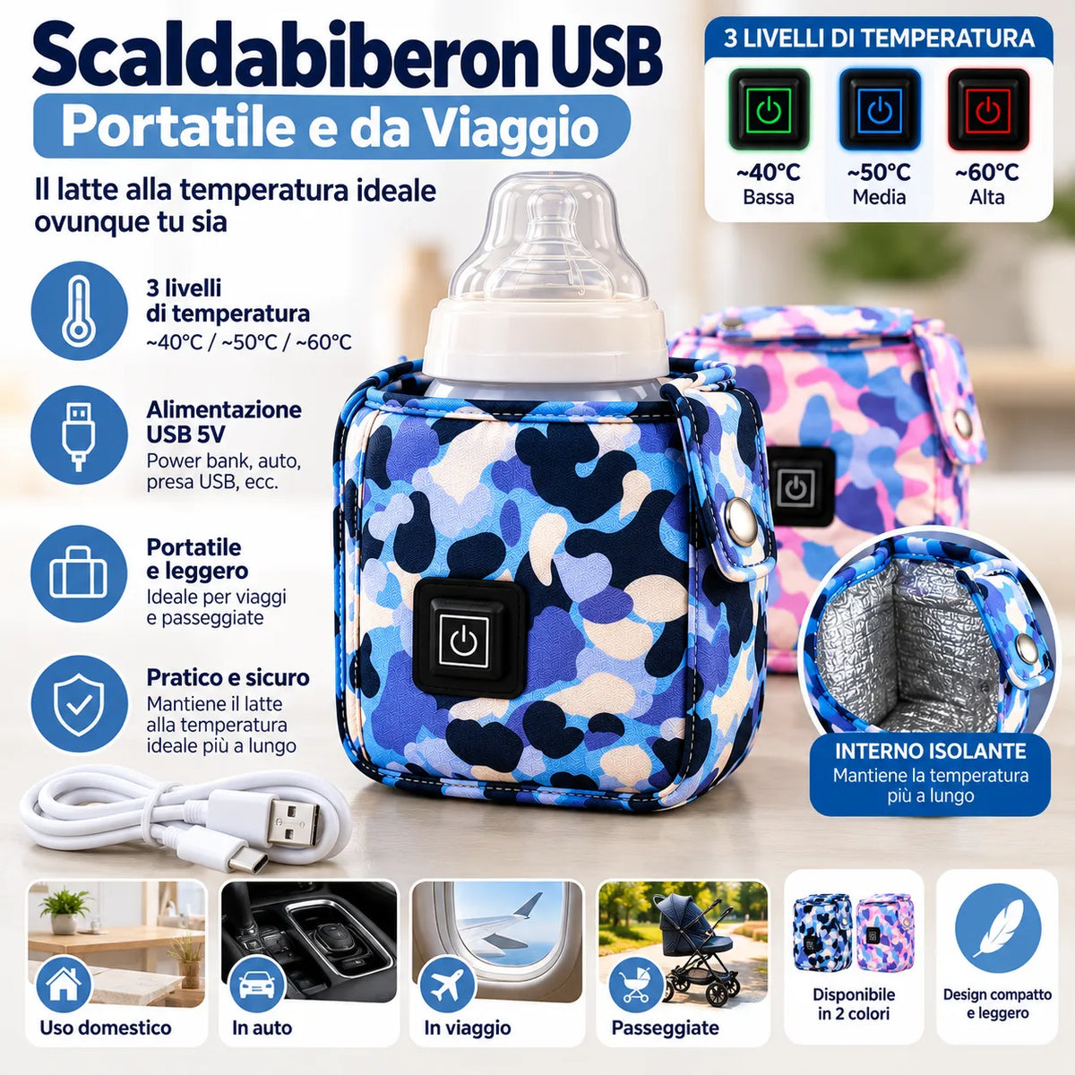 Scaldabiberon USB