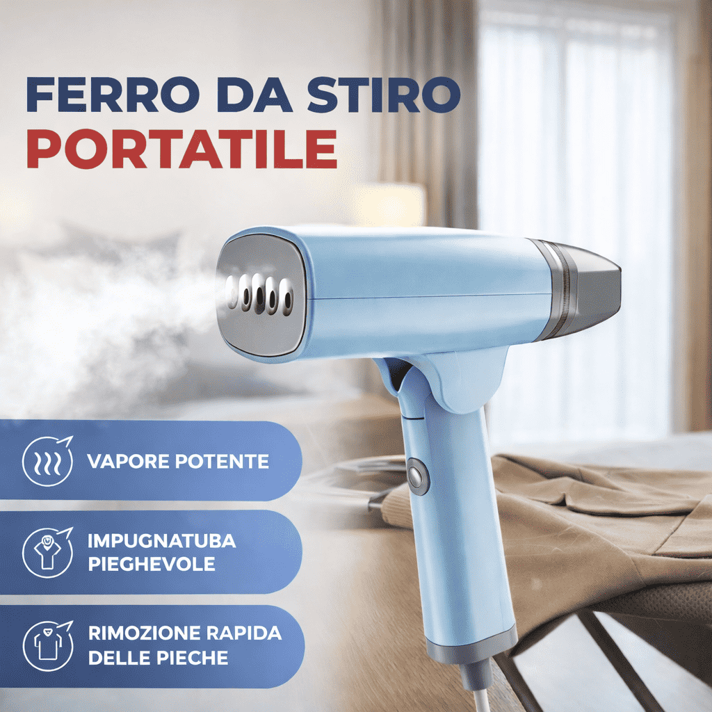 Ferro da Stiro Portatile a Vapore - MercatoneSmart.it