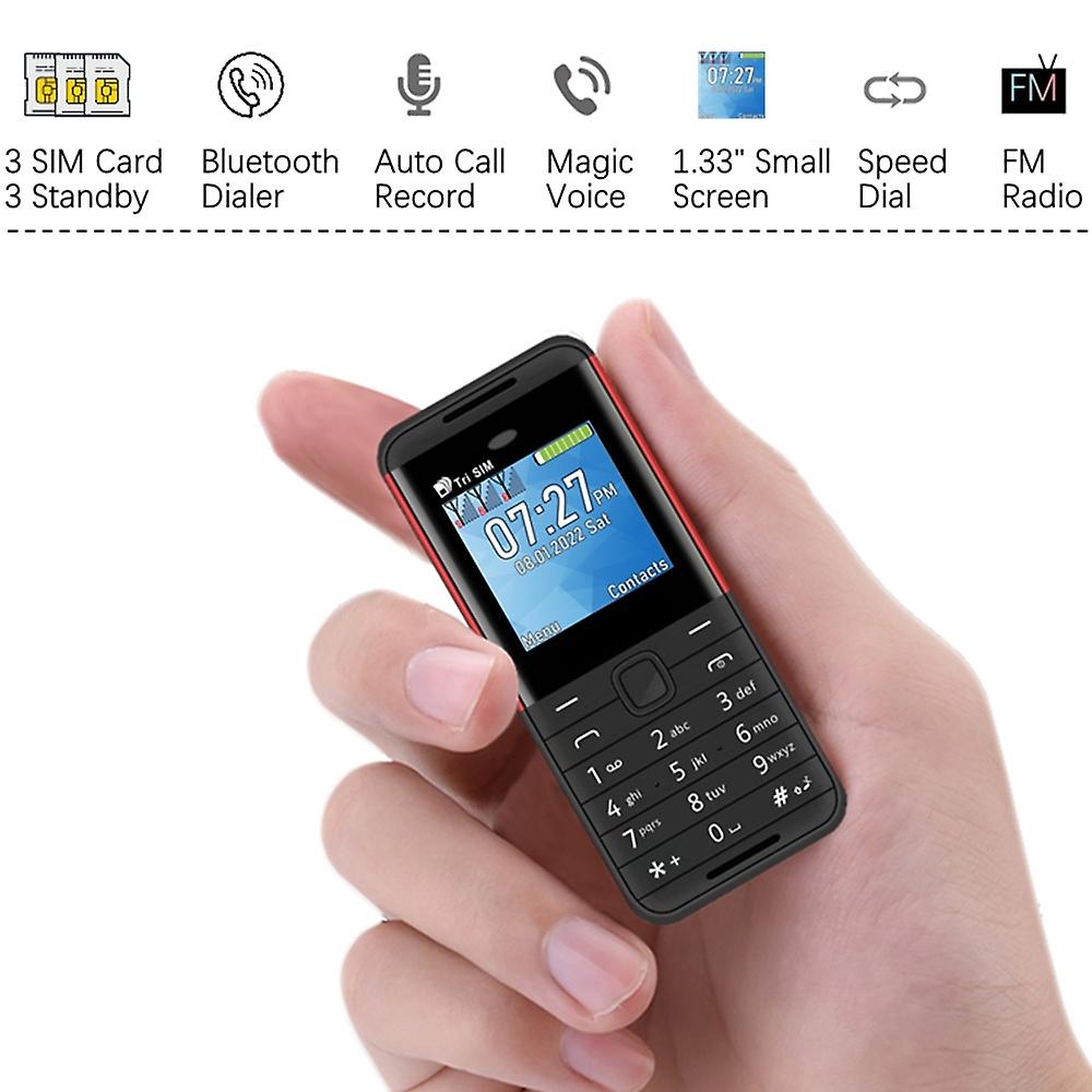 BM5310 Mini Telefono Mobile – Display 1,33", Tripla SIM