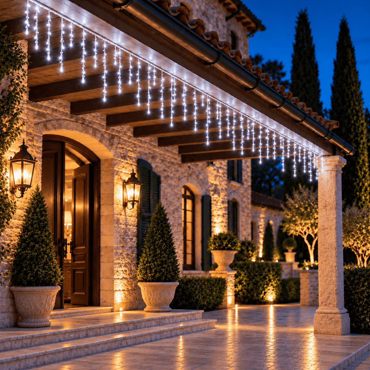 Tenda Luminosa 150 LED Bianco Freddo 5m