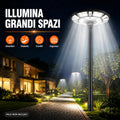 Lampione Solare Stradale a LED 2000W con Telecomando - Design UFO e Pannello Solare Integrato
