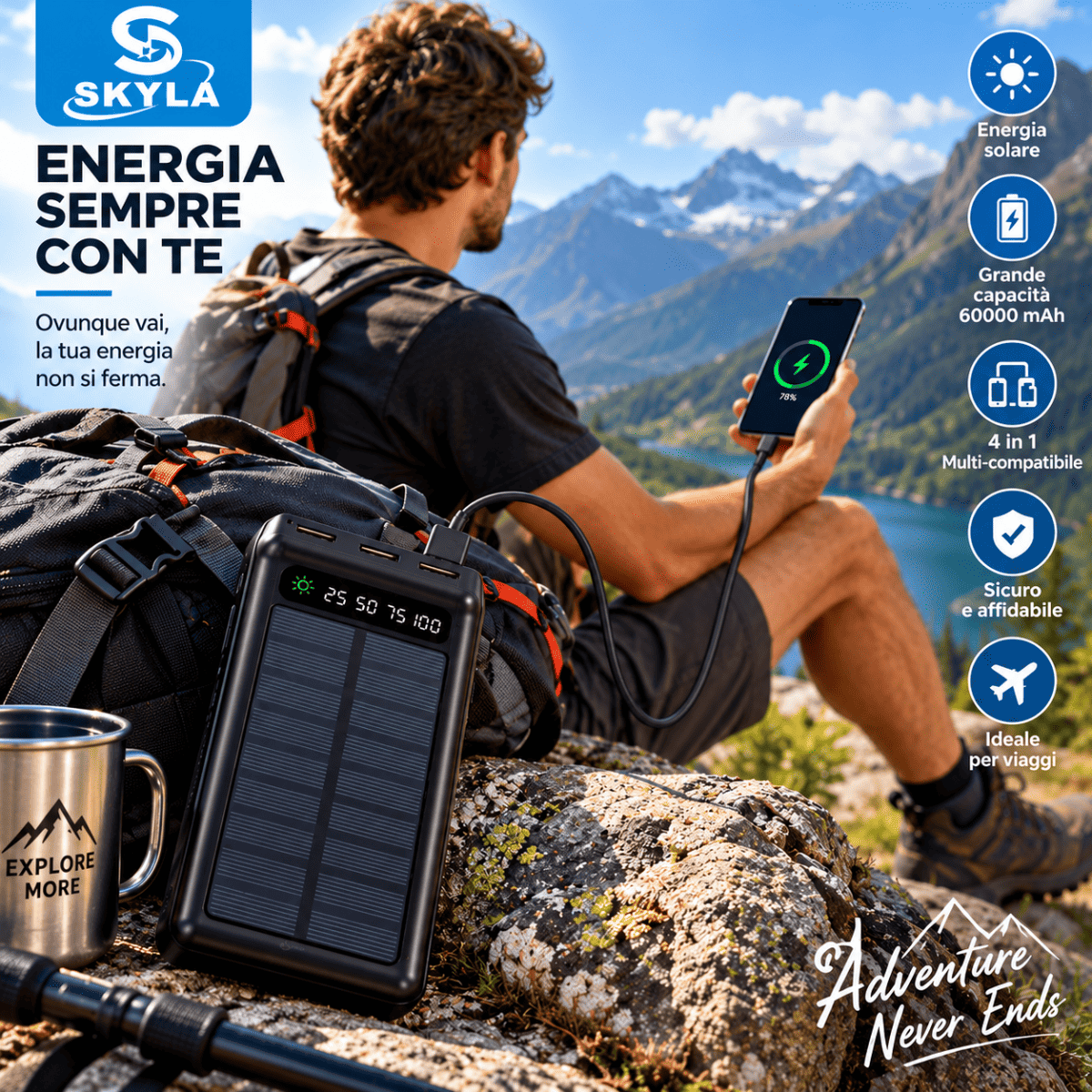 Power Bank Solare SKYLA