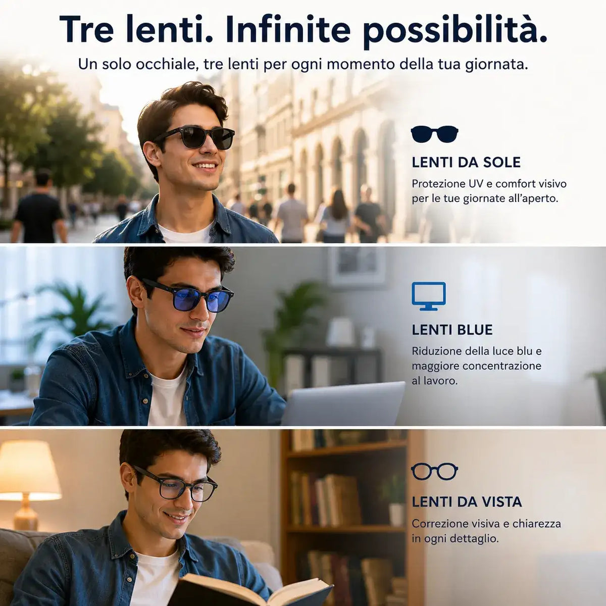 Occhiali Smart AI HD 8MP - MercatoneSmart.it