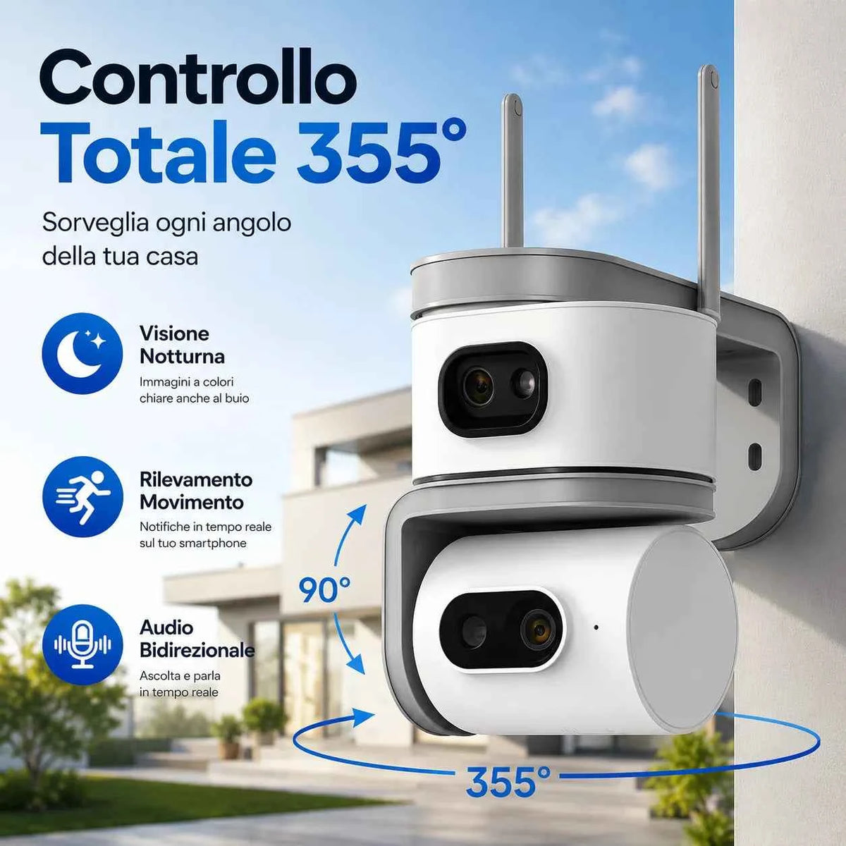 Telecamera WiFi Esterno 6MP - MercatoneSmart.it