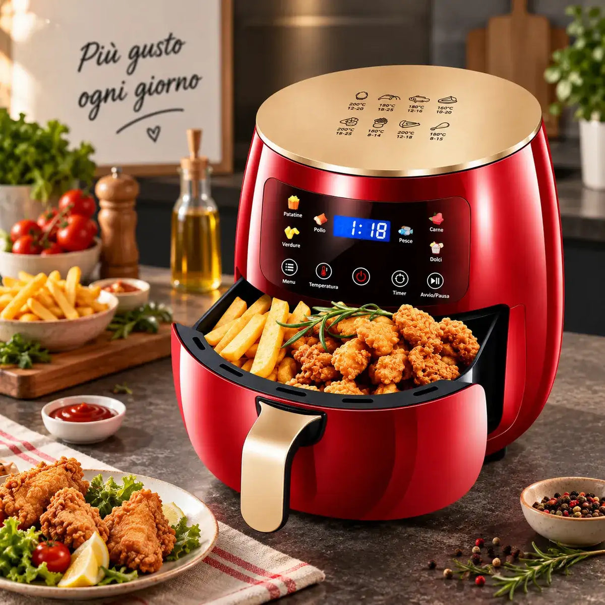 Friggitrice ad Aria XL 8L - MercatoneSmart.it