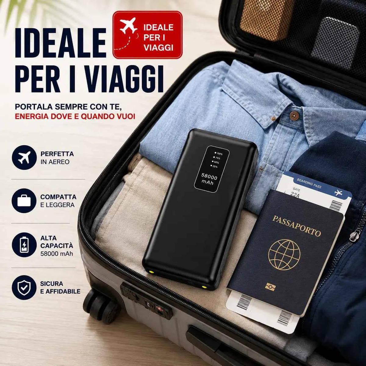 Power Bank 58000mAh - MercatoneSmart.it