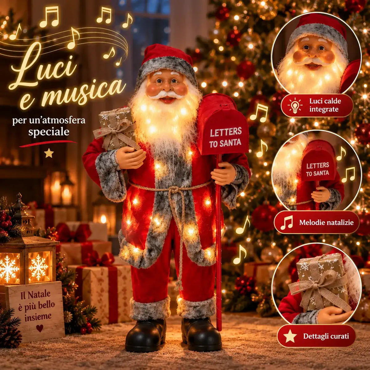 Babbo Natale con cassetta postale - MercatoneSmart.it