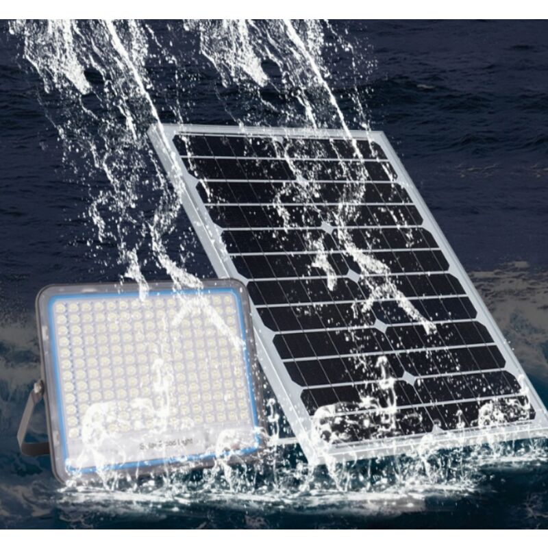 Faretto led con pannello a energia solare luce fredda esterno ip66