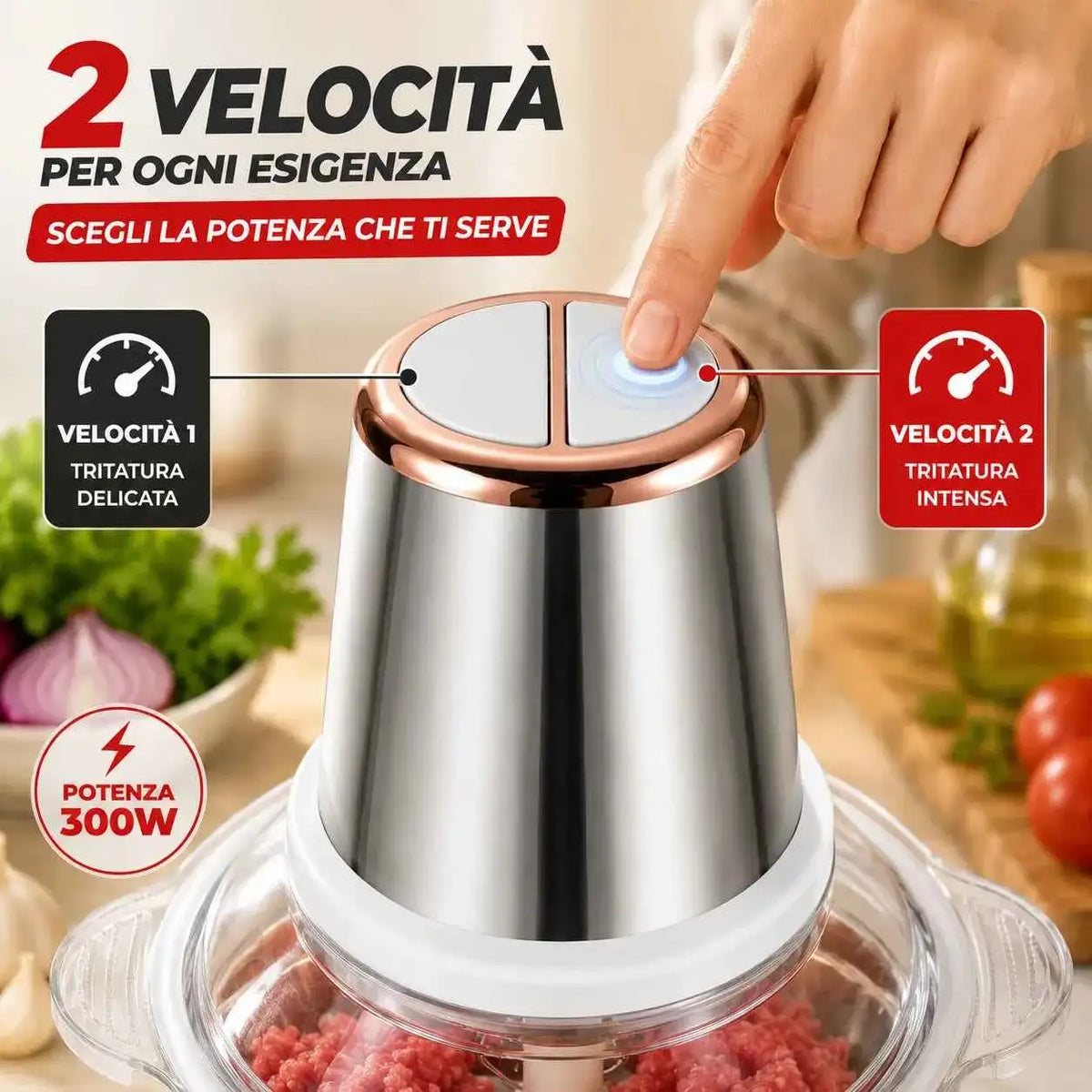 Tritatutto Elettrico 3L - MercatoneSmart.it