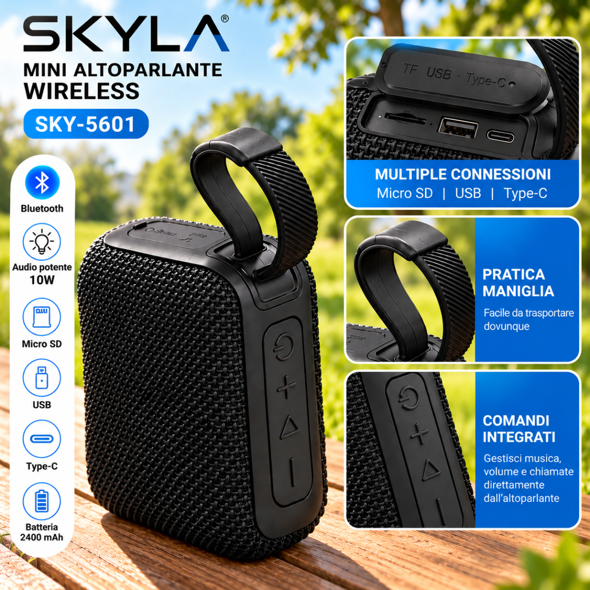 Mini Cassa BT SKYLA