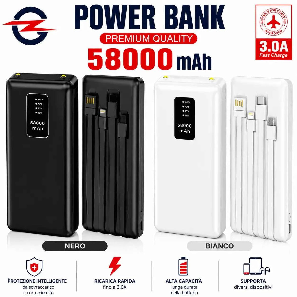 Power Bank 58000mAh - MercatoneSmart.it