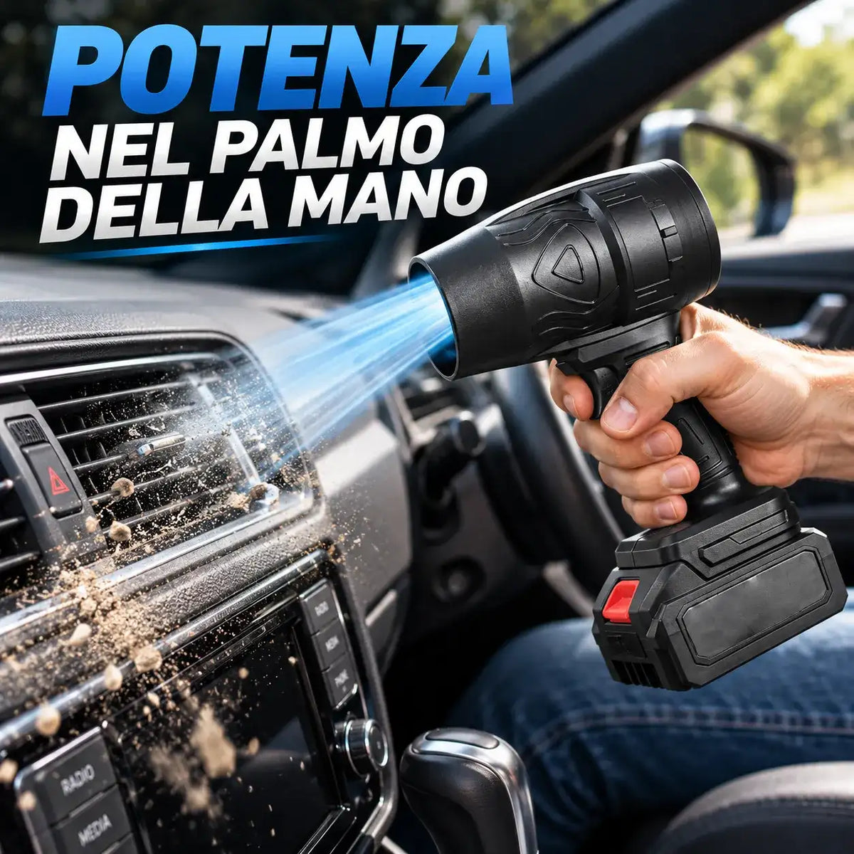 Mini Turbo Soffiatore Cordless