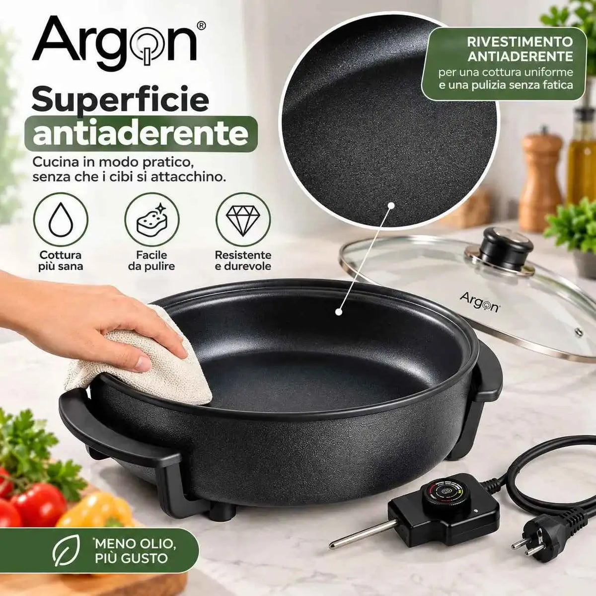 Padella Elettrica Ø30 cm - MercatoneSmart.it