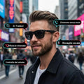 Occhiali Smart Audio Wireless con Assistente AI – Traduzione Vocale, Chiamate e Musica – Microfono Integrato