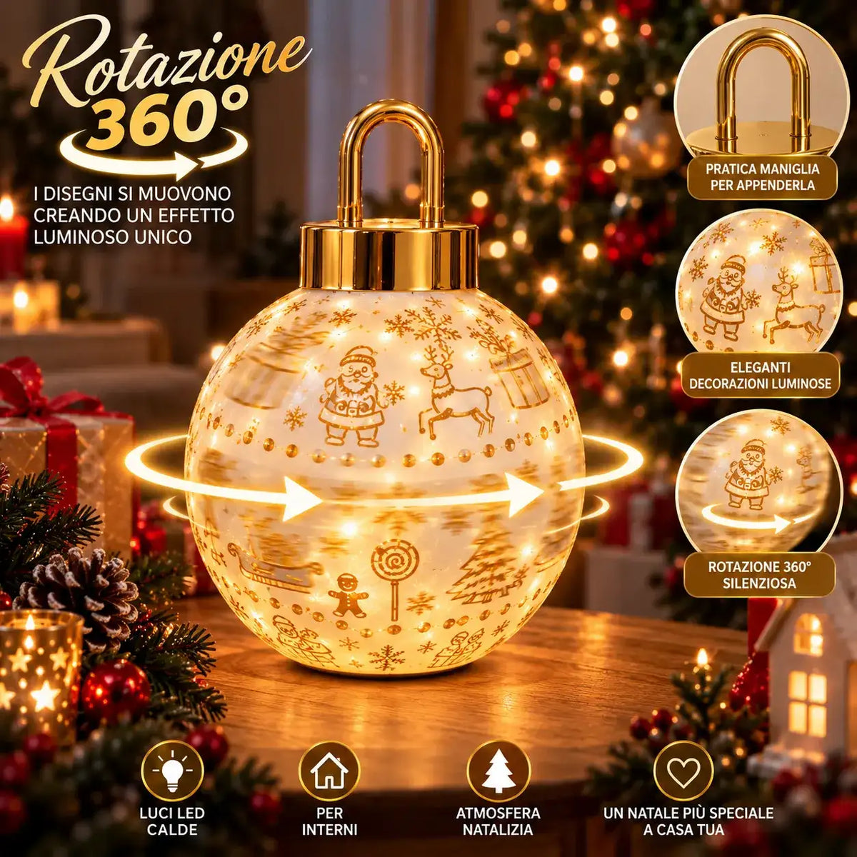 Sfera di Natale LED - MercatoneSmart.it