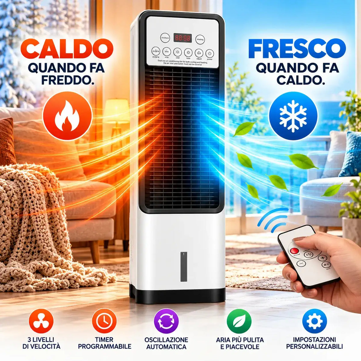 Dual Clima Caldo/Freddo 3in1 - MercatoneSmart.it