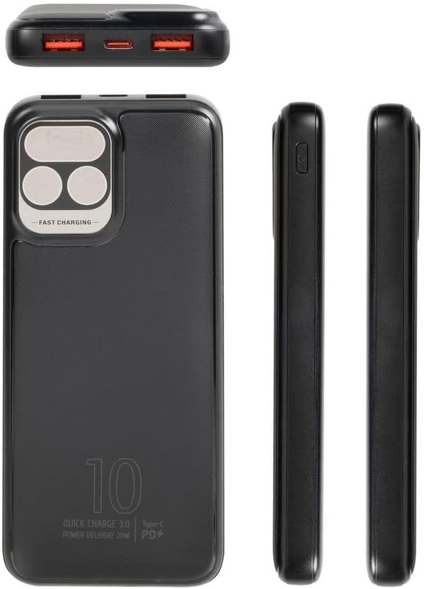Power Bank 15000mAh 66W con Display LED e 4 Cavi Integrati