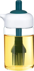 Borraccia per Olio 2 in 1 con Spazzola - Contenitore Multifunzionale per Condire e Cucinare