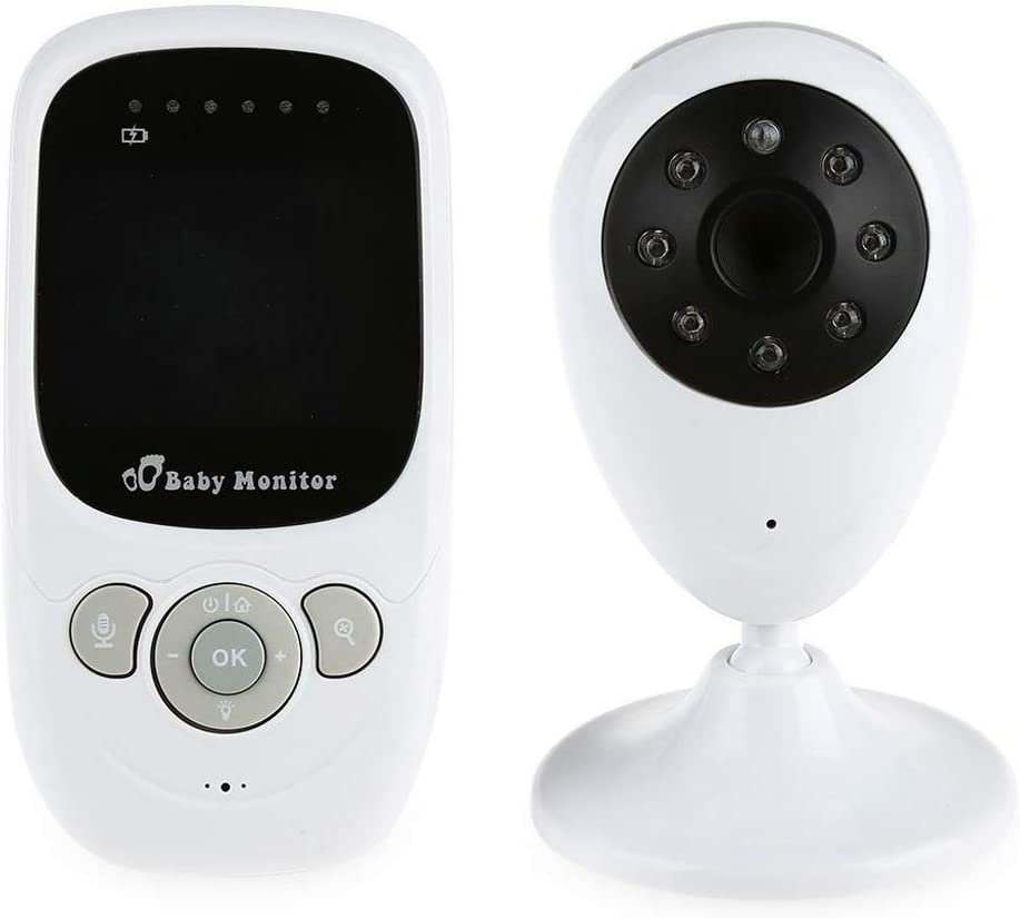 Baby monitor 2.4 pollici wireless sorveglianza temperatura musica infrarossi night vision monitor con telecamera video nanna radio