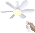 Ventilatore da Soffitto con Luce LED e Telecomando, 3 Velocità, Silenzioso, 24W, Diametro 42 cm – Moderno Design 2 in 1 per Soggiorno, Camera da Letto e Cucina
