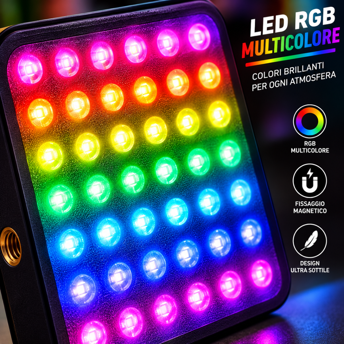 Pannello LED RGB Magnetico