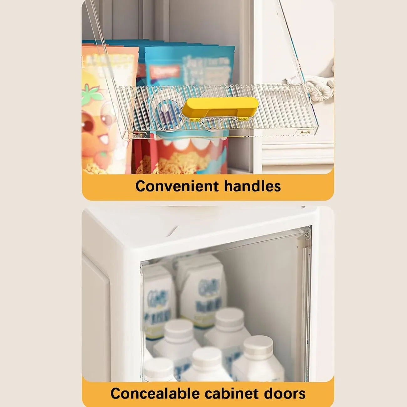 Mobile Salvaspazio Slim a 4 Ripiani con Ruote – Scaffale Stretto Multiuso con Ante Antipolvere – Organizzatore per Bagno, Cucina, Lavanderia e Ripostiglio