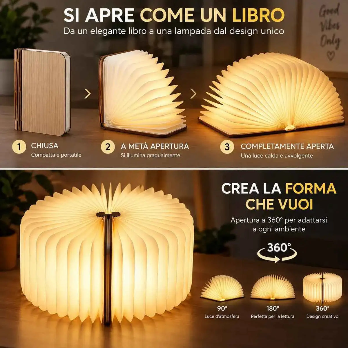 Lampada LED Libro 360° - MercatoneSmart.it