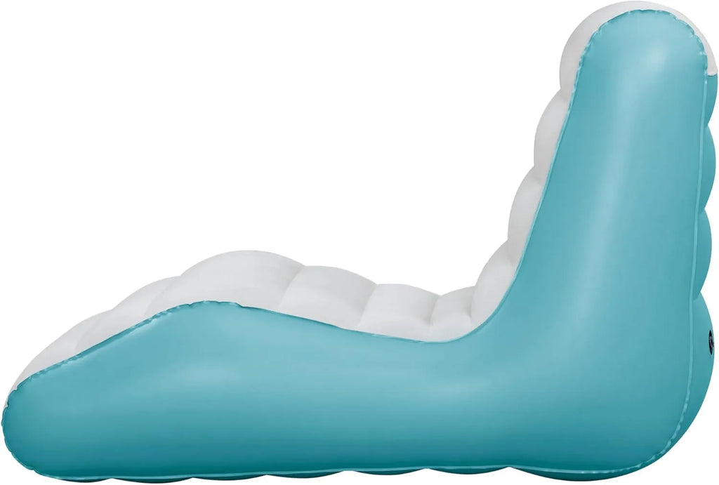 Sdraio Gonfiabile Bestway Leisure Luxe Chaise 133x79x88 cm | Poltrona Ergonomica da Interno ed Esterno | Gonfiaggio Rapido con Valvola a 2 Vie