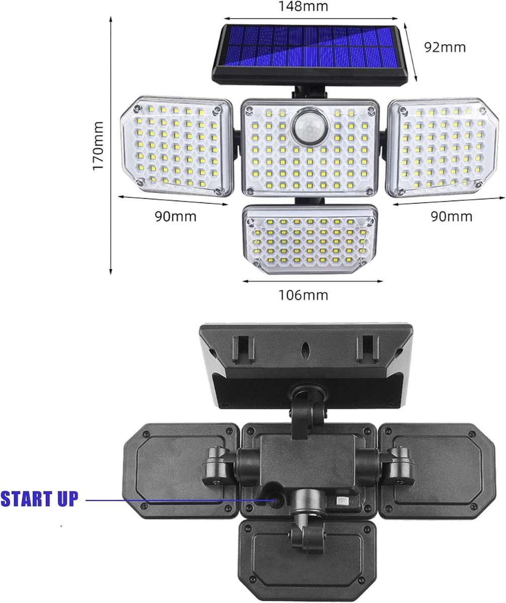Luci solari esterno 144 led - MercatoneSmart.it