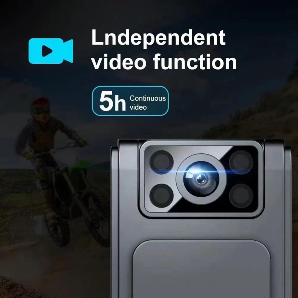 Mini Telecamera Tascabile WiFi 1080P con Visione Notturna – Videocamera Indossabile con Clip e Magnetica, Obiettivo Rotante Grandangolare, Registrazione Loop per Sicurezza, Auto e Uso Quotidiano