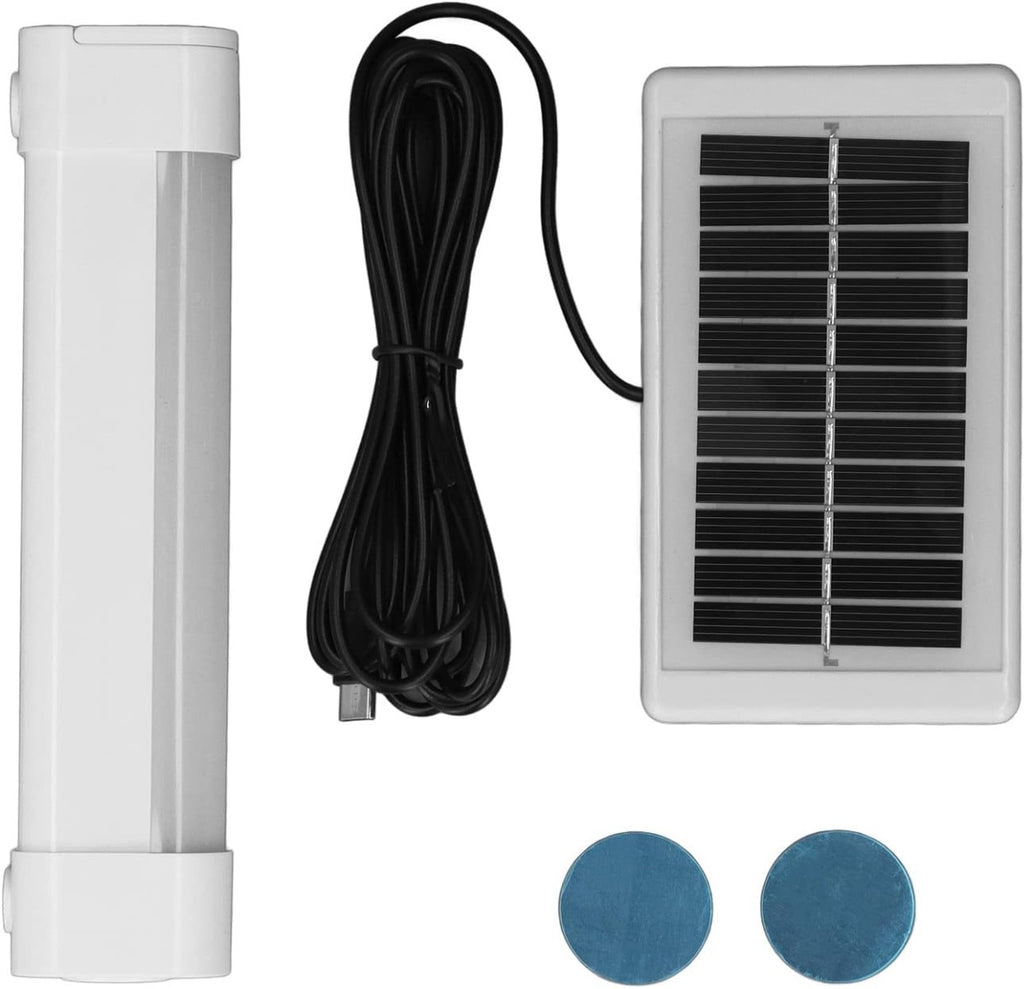 Lampada da Campeggio a LED con Pannello Solare Lampada di Emergenza da Campeggio Ricaricabile USB Solare Impermeabile Per Luci Esterne Ricaricabile Tramite USB