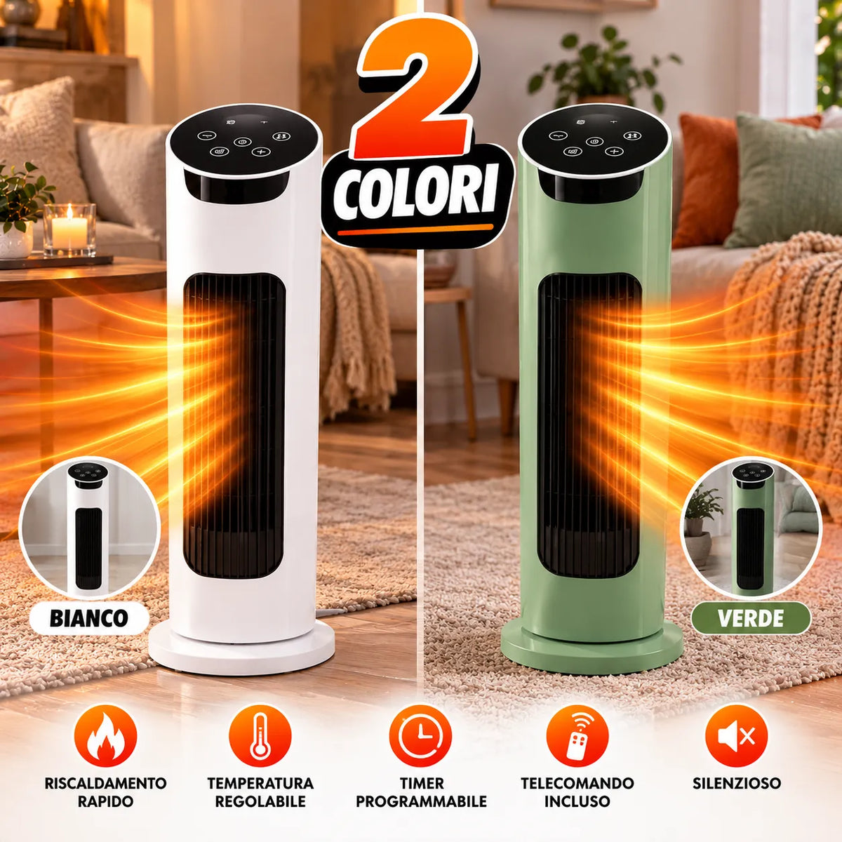 Termoventilatore Smart Tower