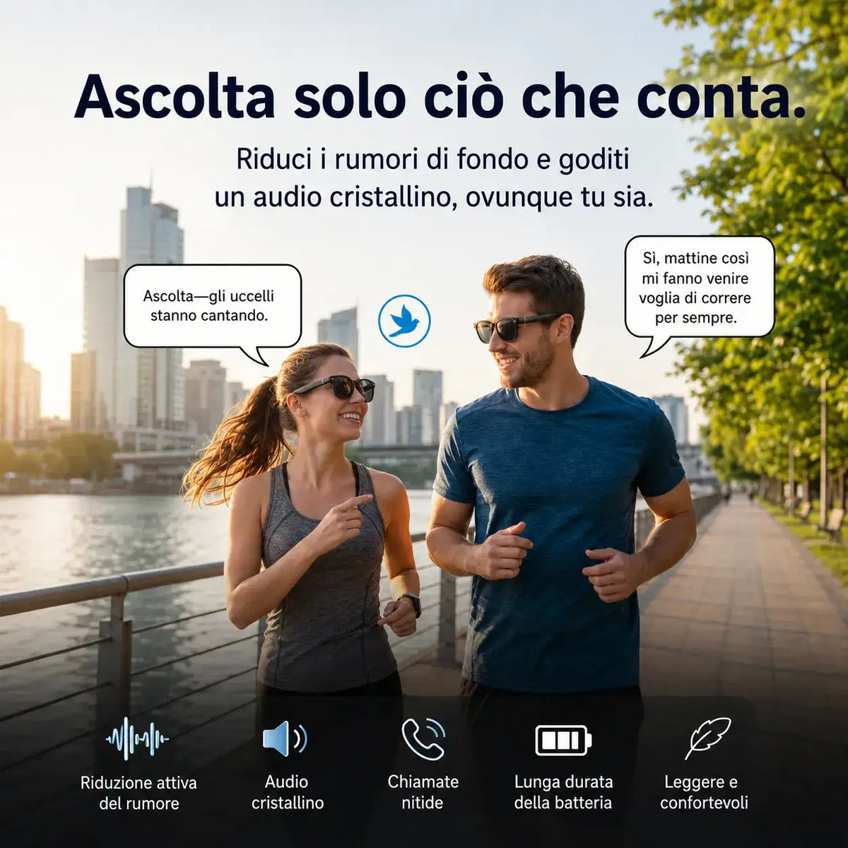 Occhiali Smart AI HD 8MP - MercatoneSmart.it