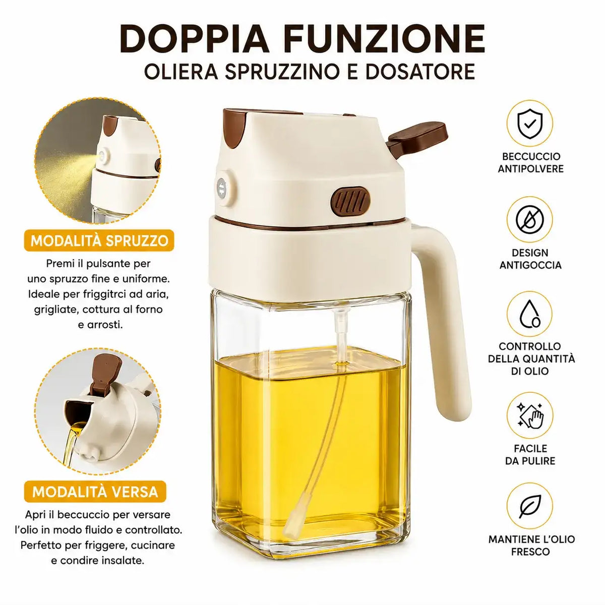 Spruzzatore Olio 2in1 500 ml - MercatoneSmart.it