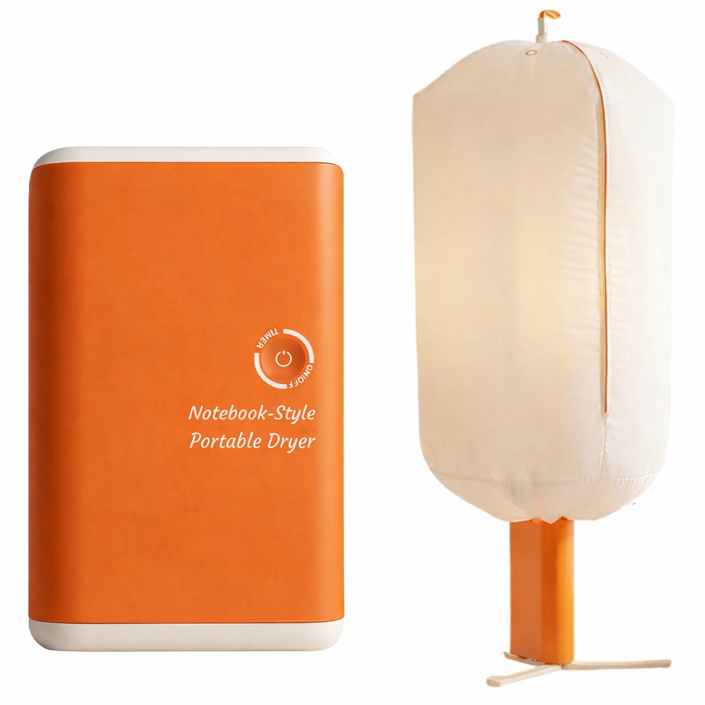 Asciugatrice 300w Portatile Pieghevole – Mini Dryer Compatta da Viaggio con Timer, Asciugatura Rapida, Silenziosa e Leggera per Casa, Camper e Hotel