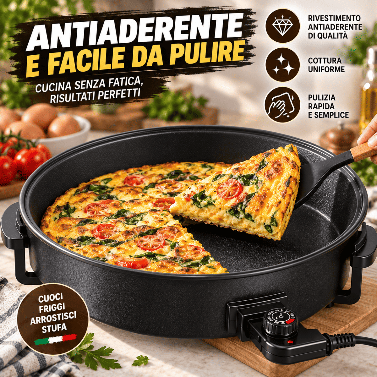 Tegame Elettrico Ø 30 1500W - Mercatone Smart