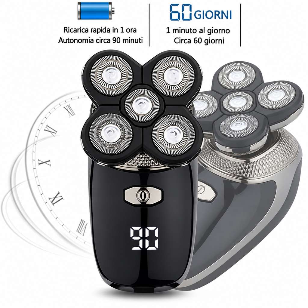Rasoio elettrico ricaricabile 5in1 - MercatoneSmart.it