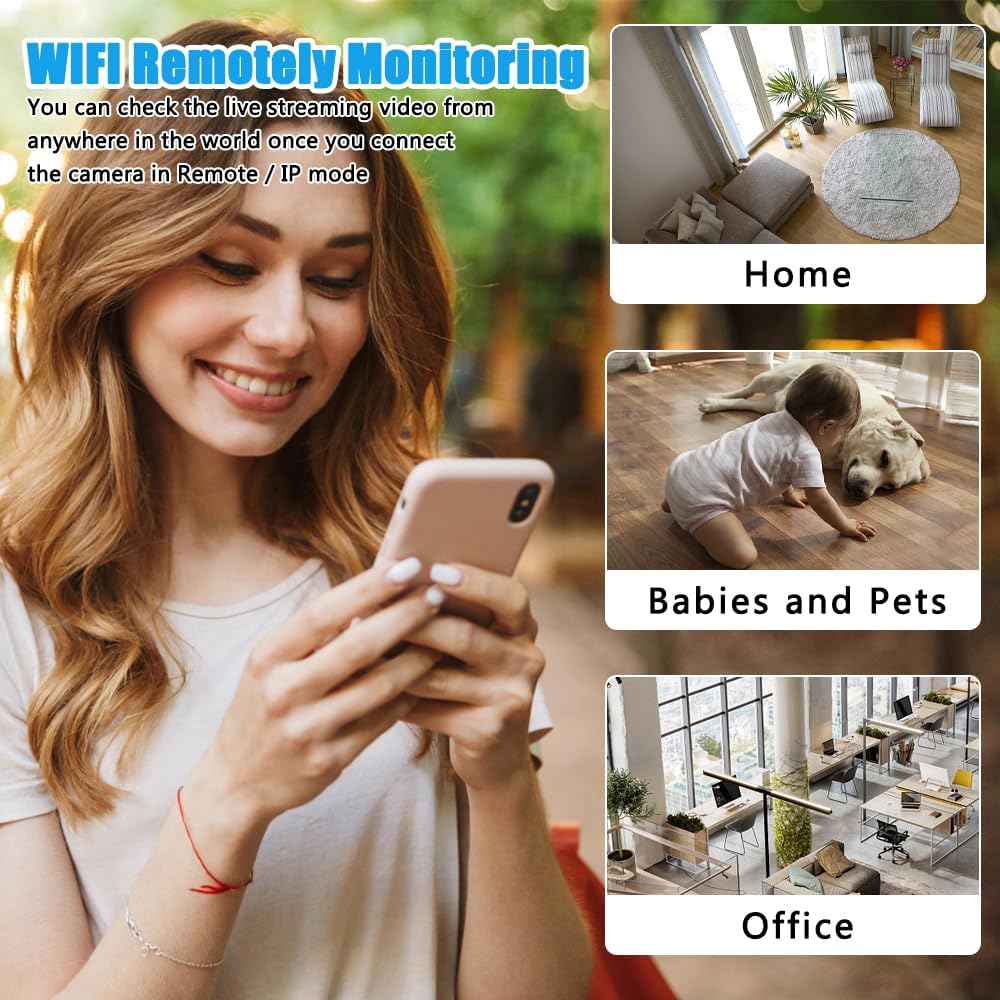 Mini fotocamera 1080P HD WiFi mini telecamera IP trasmissione dal vivo