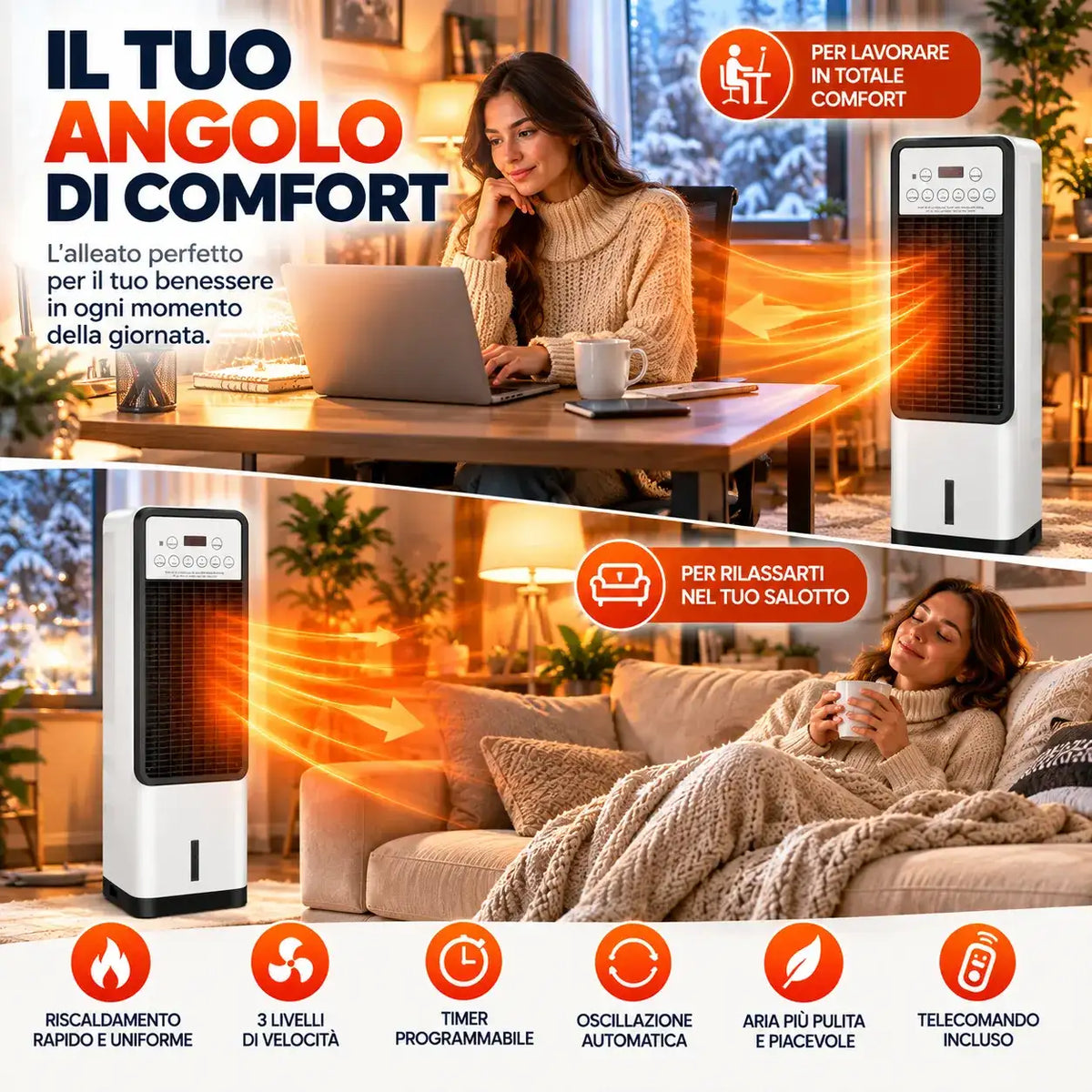 Dual Clima Caldo/Freddo 3in1 - MercatoneSmart.it