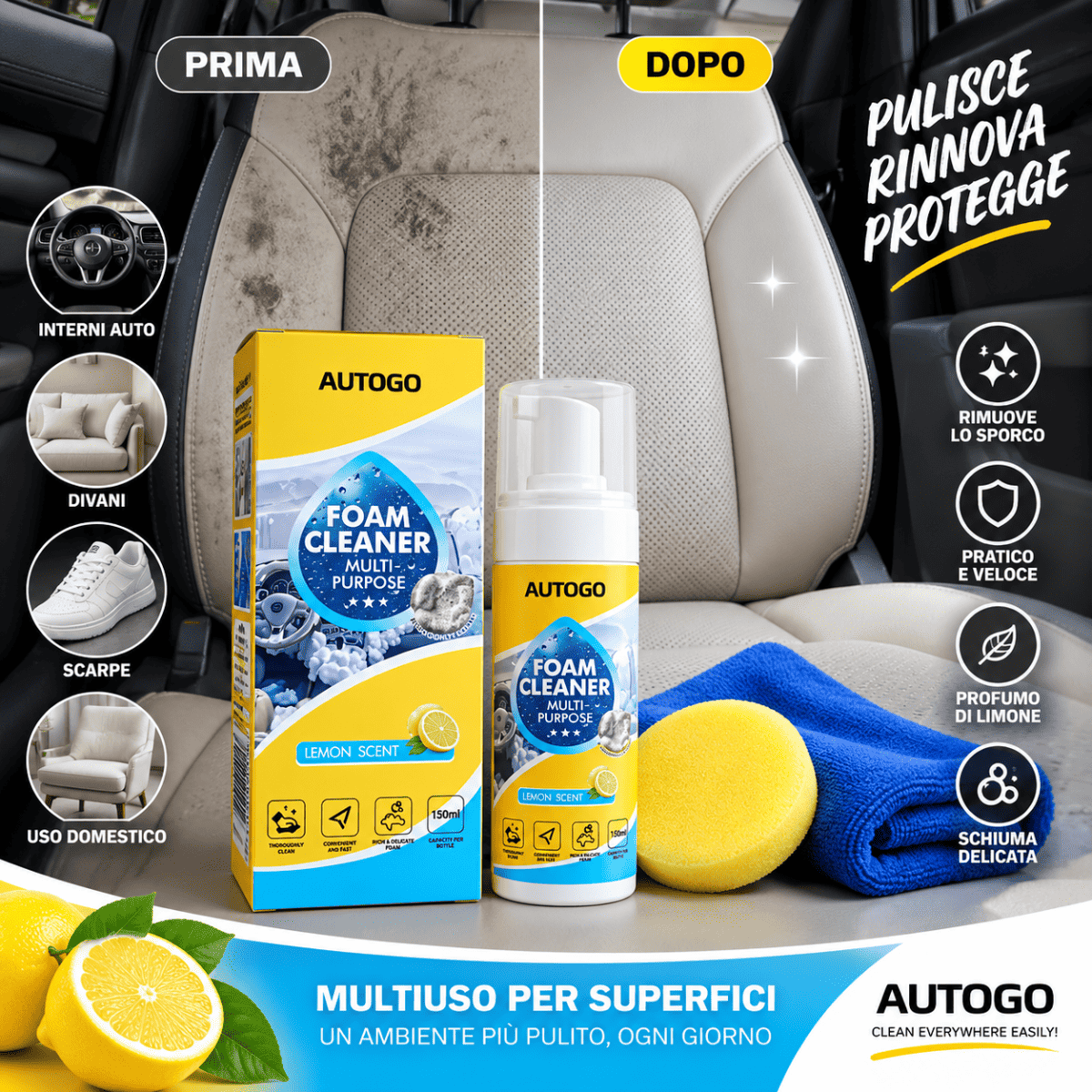 Kit AUTOGO Foam Cleaner