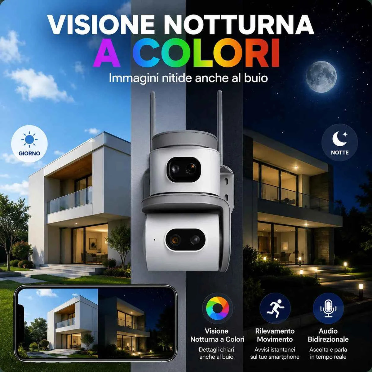 Telecamera WiFi Esterno 6MP - MercatoneSmart.it