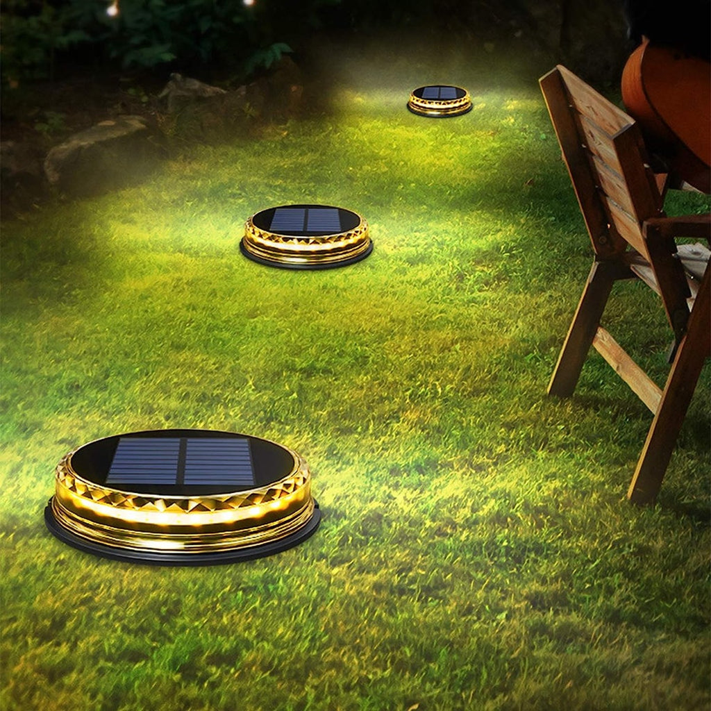 Luce solare led da giardino esterno picchetto segnapasso luce caldaTE-B0426
