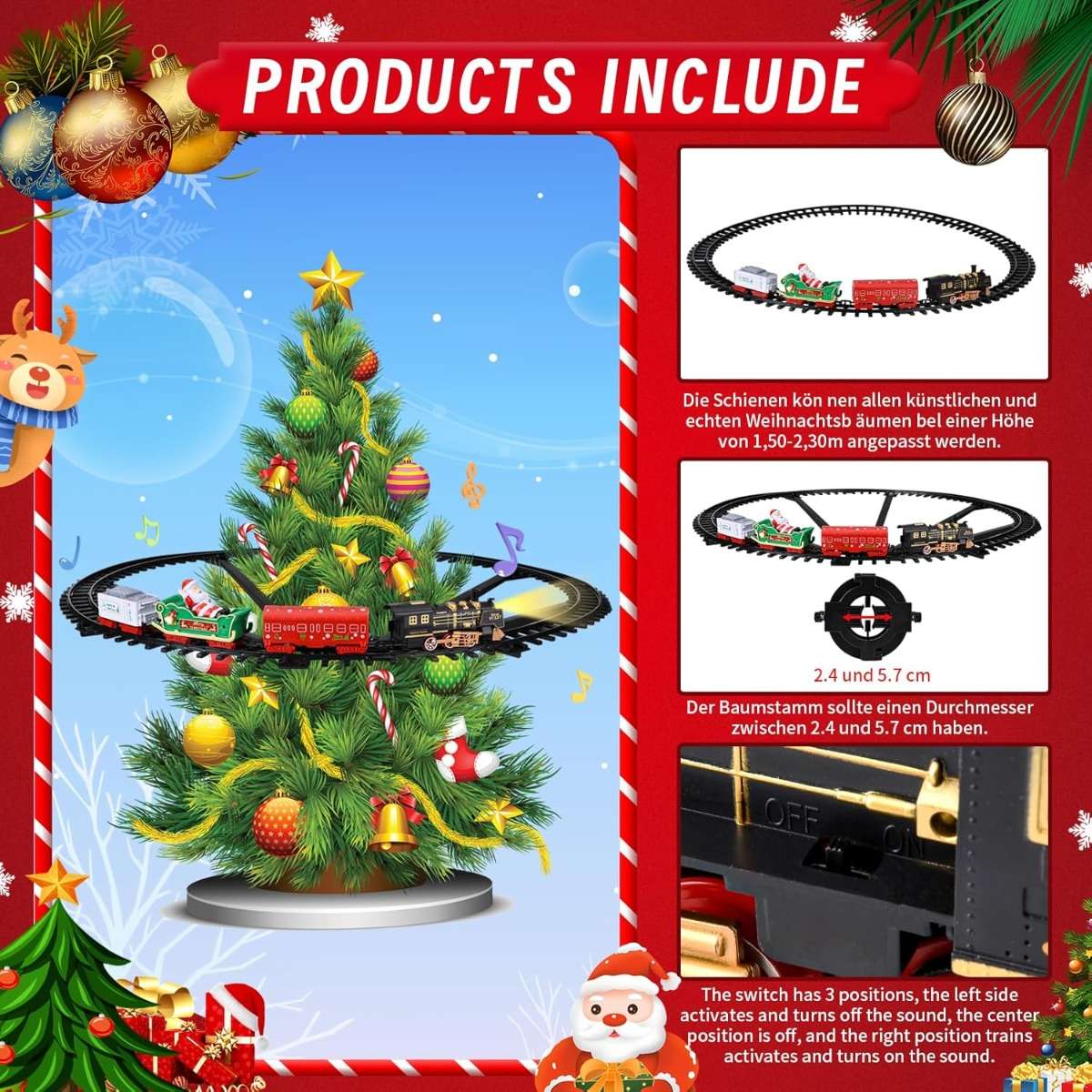 Trenino elettrico per albero - MercatoneSmart.it