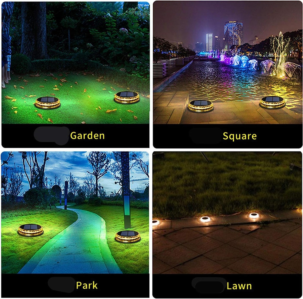 Luce solare led da giardino esterno picchetto segnapasso luce caldaTE-B0426